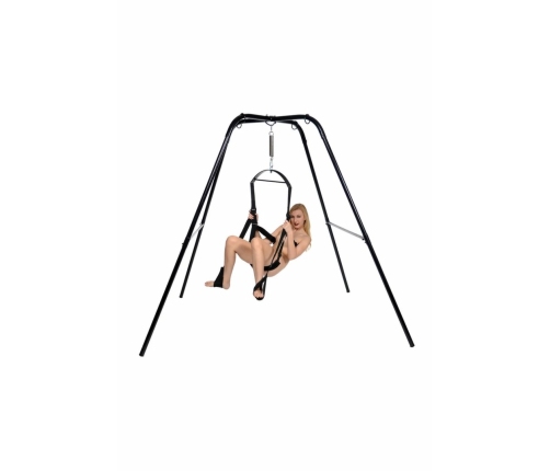 Trinity Vibes Ultimate Freestanding Adjustable Steel Swing Stand Black