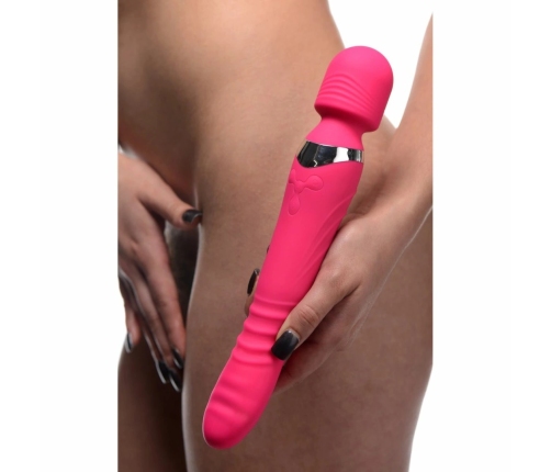 INMI Ultra Thrust-Her Silicone Wand Dual-Action Massager Pink 27.3cm