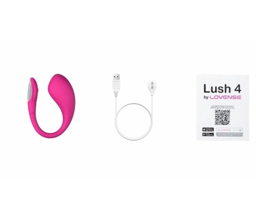 Lovense Lush 4 Wireless Vibrating Egg with Multicolor LED Tail, App Control
