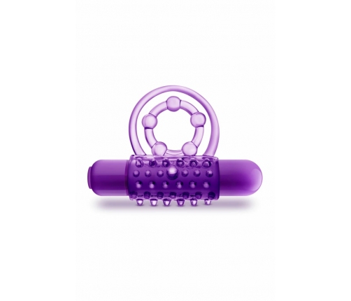 Blush Play With Me The Player Vibrating Dual Support Ring TPE Blue