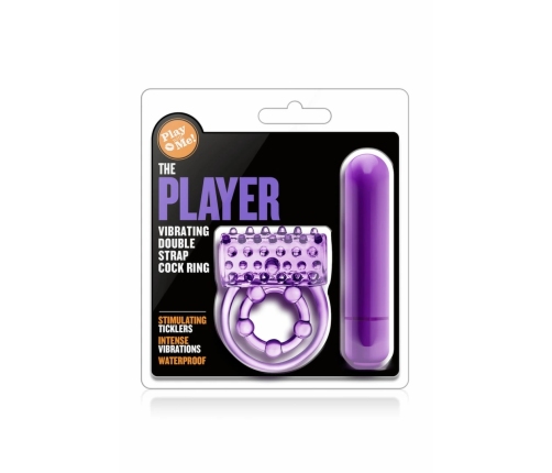Blush Play With Me The Player Vibrating Dual Support Ring TPE Blue