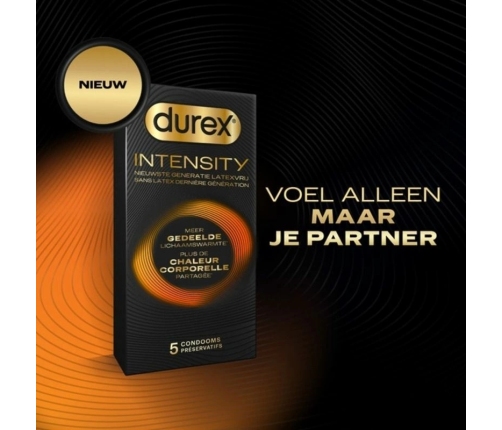 Durex Intensity Latex-Free Ultra Thin Condoms 5 pcs - Enhanced Comfort
