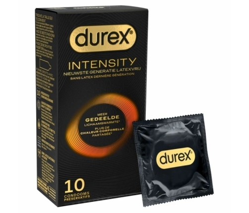 Durex Intensity 10 pcs Ultra-Thin Latex-Free Anatomical Condoms