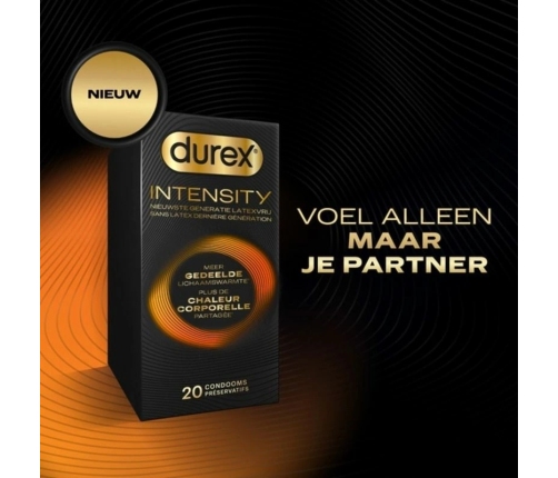 Durex Intensity Ultra-Thin Latex-Free Condoms 20-Pack 56mm