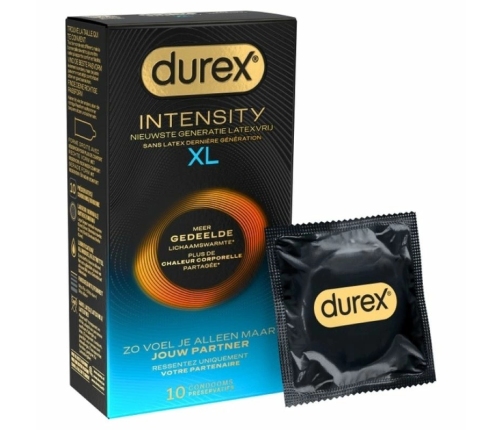Durex Intensity XL 61mm Extra Large Ultra-Thin Latex-Free Condoms 10pcs