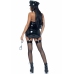 Leg Avenue Vinyl Police Costume 5-elementowy komplet z akcesoriami S/M