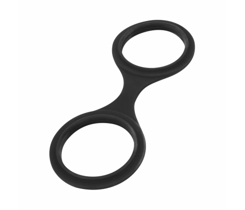 EasyToys Silicone Restraint Handcuffs Black - Flexible & Lightweight Design