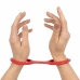 EasyToys Flexible Silicone Handcuffs Red - Adjustable Soft Model