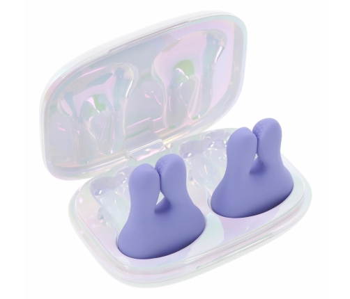 PLAYBOY Pleasure In A Pinch Vibrating Silicone Adjustable Clamps Pink