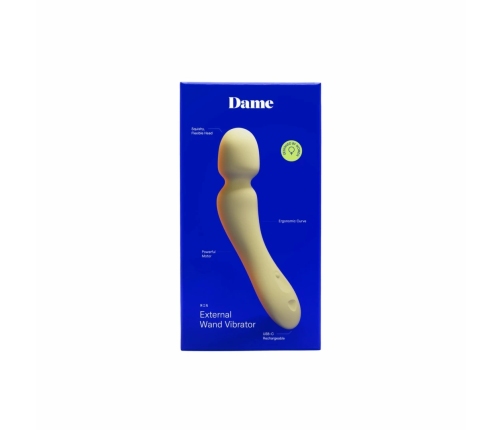 Dame Min Mini Wand - Compact Rechargeable Massager Butter Yellow