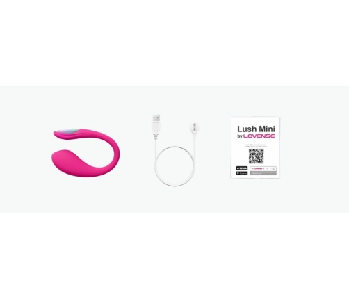Lovense Lush Mini - Compact App-Controlled Intimate Device, Pink