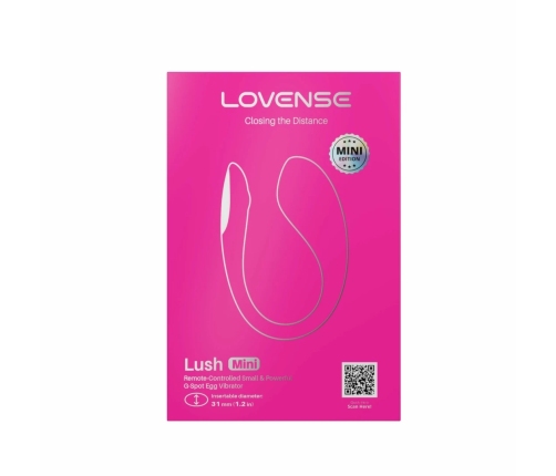 Lovense Lush Mini - Compact App-Controlled Intimate Device, Pink