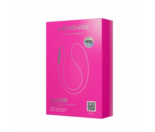Lovense Lush Mini - Compact App-Controlled Intimate Device, Pink