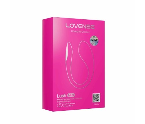 Lovense Lush Mini - Compact App-Controlled Intimate Device, Pink