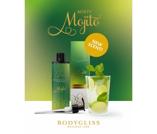 BodyGliss Minty Mojito Massage & Lubrication Oil 150ml - Refreshing Scent