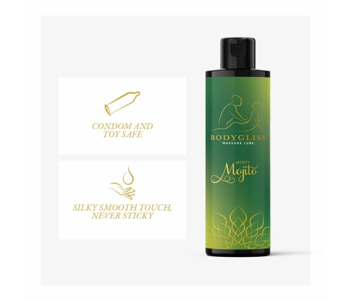 BodyGliss Minty Mojito Massage & Lubrication Oil 150ml - Refreshing Scent
