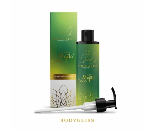 BodyGliss Minty Mojito Massage & Lubrication Oil 150ml - Refreshing Scent
