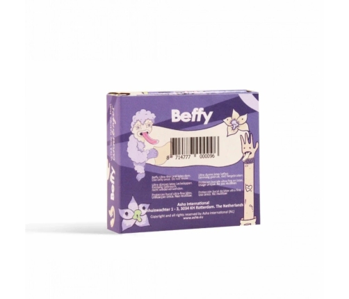 Asha Female Condoms Beffy Lick Pads Vanilla Aroma - Intimate Protection Sheets, Latex-Free