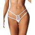 Obsessive Arrowel White Lace Panties with Geometric Strap Design S/M