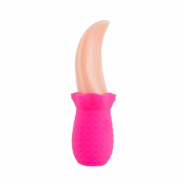 Teazers Tongue Vibrator Pink - Flexible Silicone External Massager USB