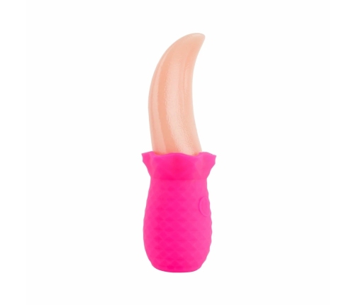 Teazers Tongue Vibrator Pink - Flexible Silicone External Massager USB