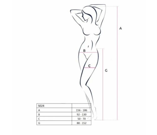 Passion S024 Mesh Strip Pants White - Seamless, Flexible Design One Size