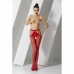Passion S001 Intimate Mesh Strip Pants Red - Seamless Design, Flexible Fit One Size