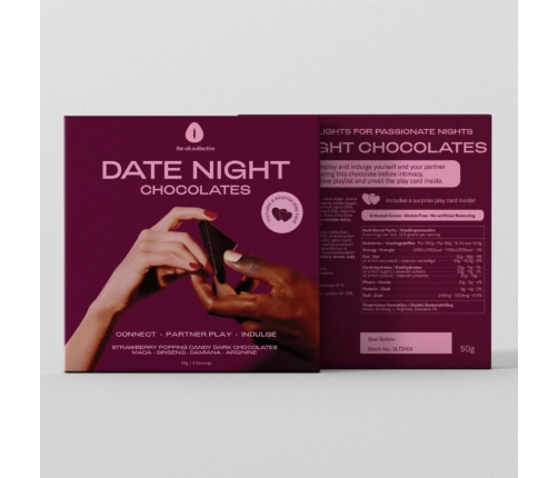 The Oh Collective Date Night Dark Chocolates with Maca & Ginseng 50g