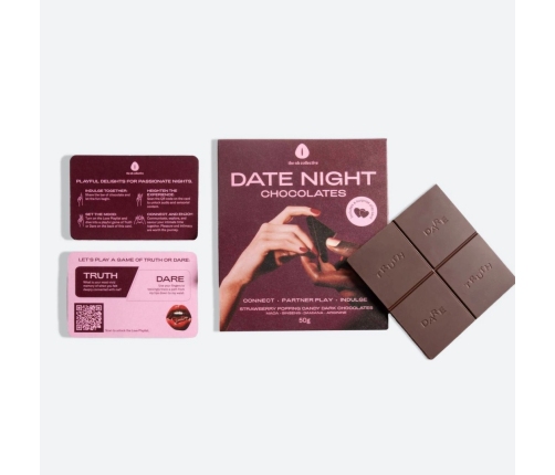 The Oh Collective Date Night Dark Chocolates with Maca & Ginseng 50g