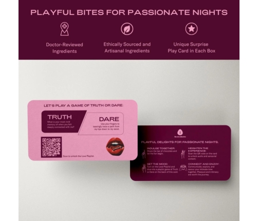 The Oh Collective Date Night Dark Chocolates with Maca & Ginseng 75g