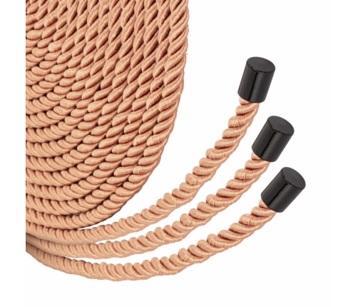 Rosy Gold Rope Set Elegant Luxury Bondage Ropes 8m Soft Fiber Gold