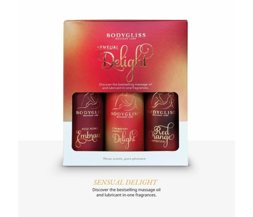 BodyGliss Travel Edition 3-Pack - Red Orange, Strawberry, Rosepetals