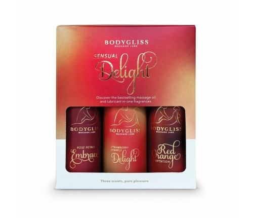 BodyGliss Travel Edition 3-Pack - Red Orange, Strawberry, Rosepetals