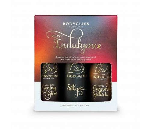 BodyGliss Travel Edition Velvet Indulgence 3-Pack Lubricant Set 3x30ml