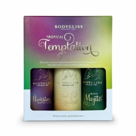 BodyGliss Travel Edition 3-Pack Lubricant Set Tropical Cocktail Scents