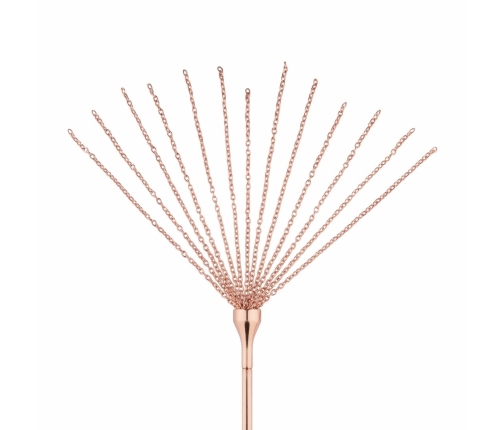 Rosy Gold Feather Tickler & Whip - 2-in-1 Rose Gold Accessory