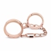 Rosy Gold Adjustable Metal Handcuffs with Quick Release, Rose Gold Finish
