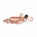 Rosy Gold Adjustable Metal Handcuffs with Quick Release, Rose Gold Finish