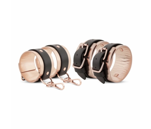 Rosy Gold Under-Mattress Restraint Set Black - Adjustable Comfort System