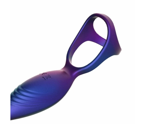 Hueman Deep Impact Dual-Action Silicone Intimate Ring Purple