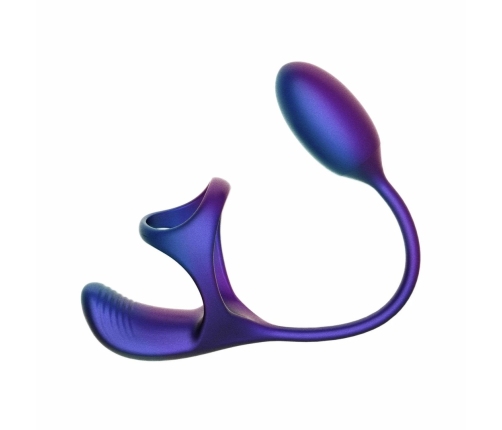 Hueman Halo Orbit Dual-Motor Intimate Ring, Purple, Remote-Controlled