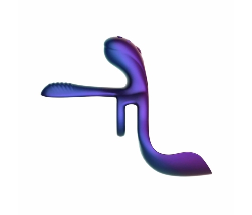 Hueman Zenith Intimate Ring with Dual Stimulation, Purple, Remote Control