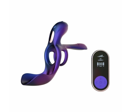 Hueman Zenith Intimate Ring with Dual Stimulation, Purple, Remote Control