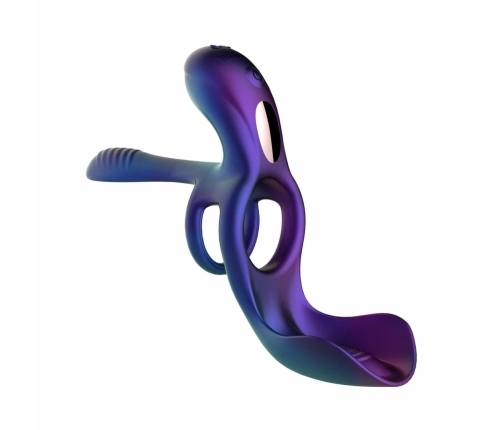 Hueman Zenith Intimate Ring with Dual Stimulation, Purple, Remote Control