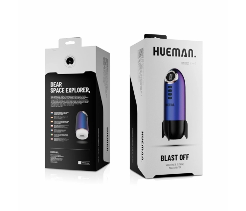 Hueman Blast Off Intimate Rocket Device Purple - 10 Modes & LED Panel