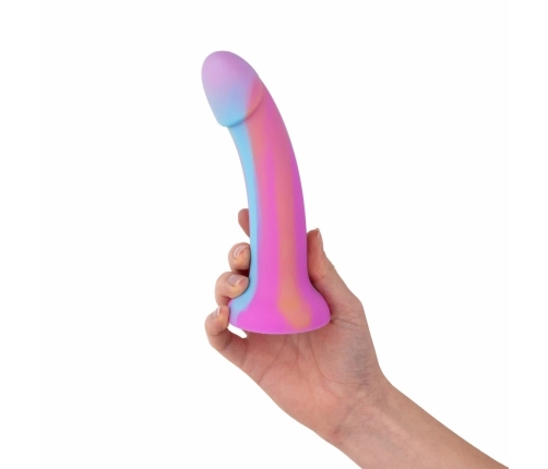 Easytoys Dildo Collection Candy Swirl Pink Silicone Glow-in-the-Dark 18cm