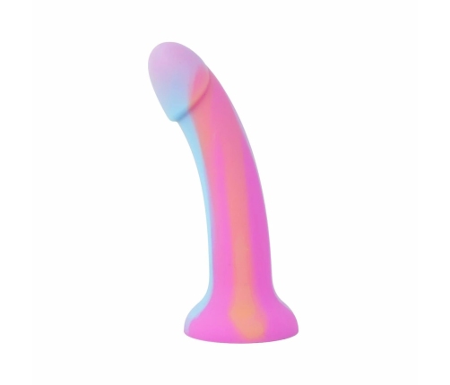 Easytoys Dildo Collection Candy Swirl Pink Silicone Glow-in-the-Dark 18cm
