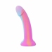 Easytoys Dildo Collection Candy Swirl Pink Silicone Glow-in-the-Dark 18cm