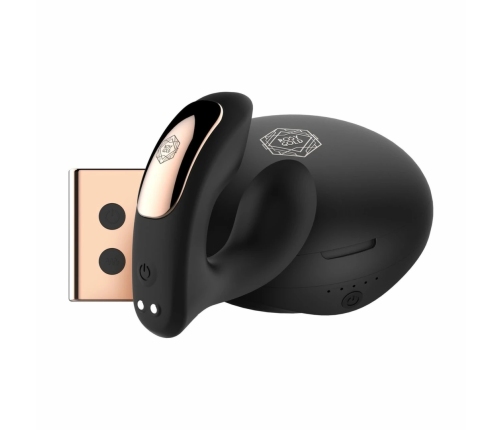 Rosy Gold Wearable Intimate Device Black with Luxury Charging Case