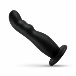 No-Parts Jake Intimate Model with Stable Base Black 16.8cm Silicone
